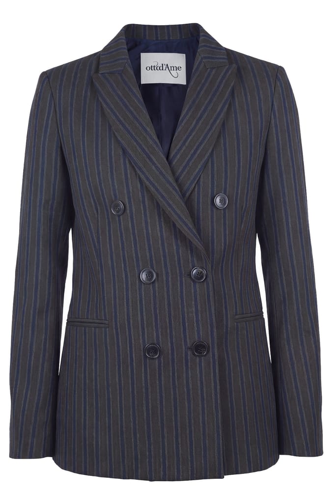 Ottod'ame - Jas - 480330 - Blauw / Bruin