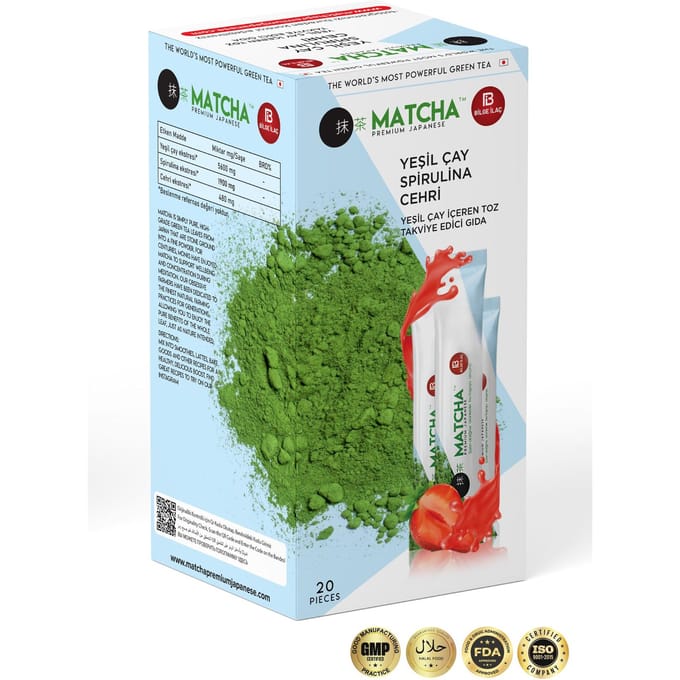 Brûleur Détox Saveur Fraise Premium à base de Thé Matcha 1 PRC