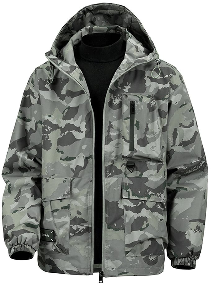YOUTHUP Heren Jack - Camouflage en Waterafstotend jas - M