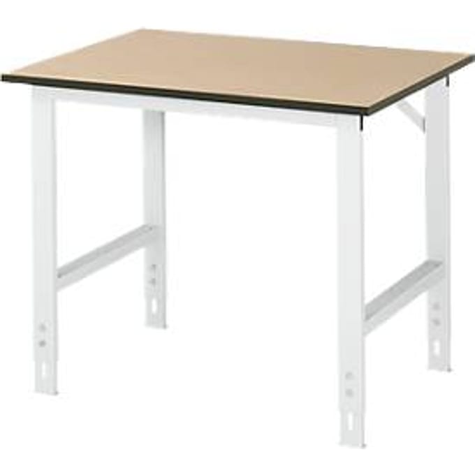 Table de travail, plateau en MDF, l. 1000 x P 800 x H 760-1080 mm