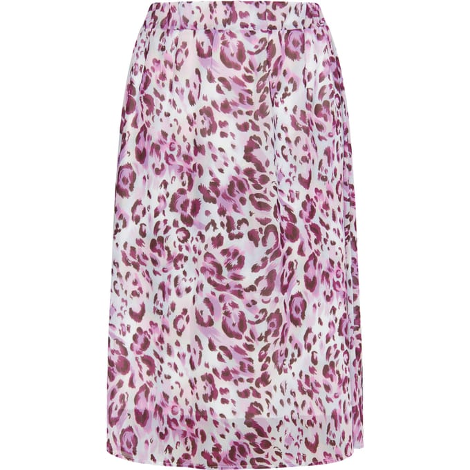 Faina Rok met luipaardprint Dames Lila veelkleurig