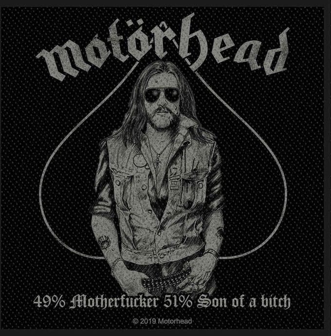 Motorhead - 49% Motherfucker Patch - Zwart