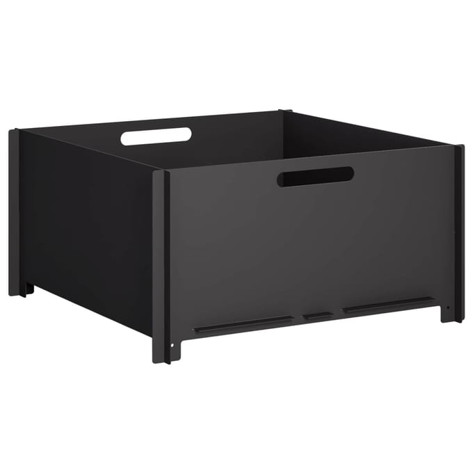 vidaXL - Vuurkorf - Zwart - 60 - x - 60 - x - 30 - cm - Staal