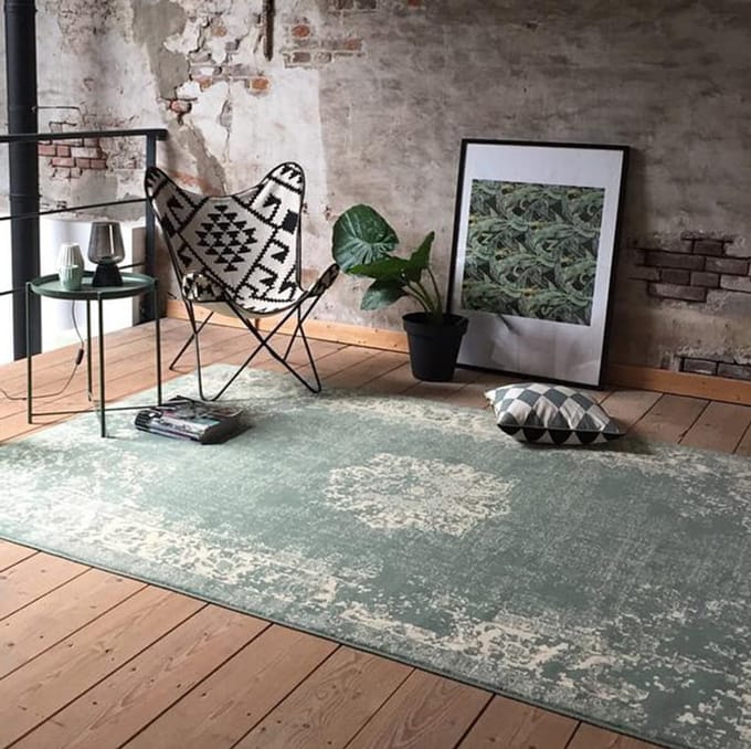 Vintage vloerkleed - Wonder groen 160 x 220cm