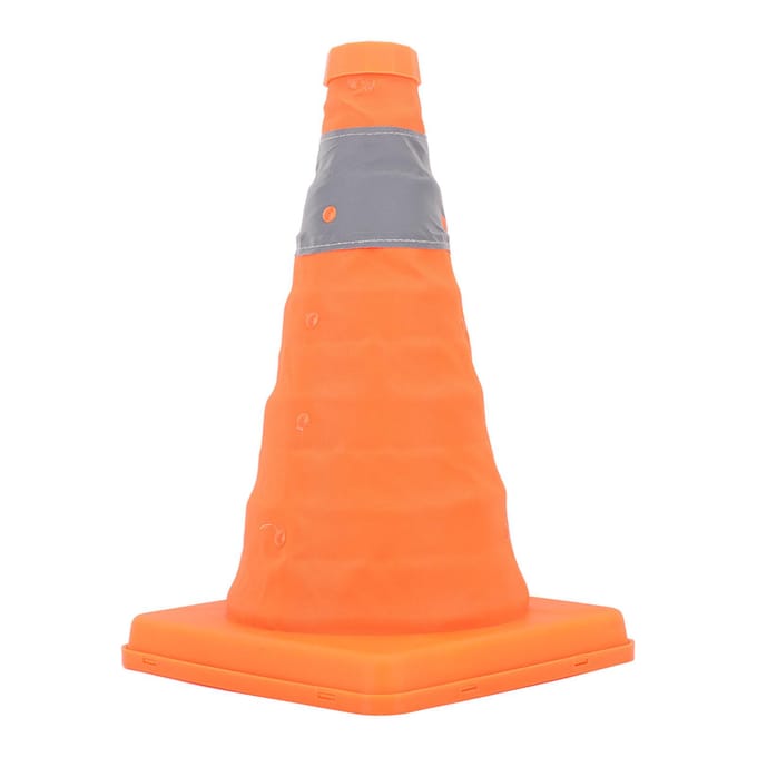 Cônes de Sécurité Routière Base Renforcée Pliant Pliable Cônes de Trafic Réfléchissants Hauteur 30cm gray