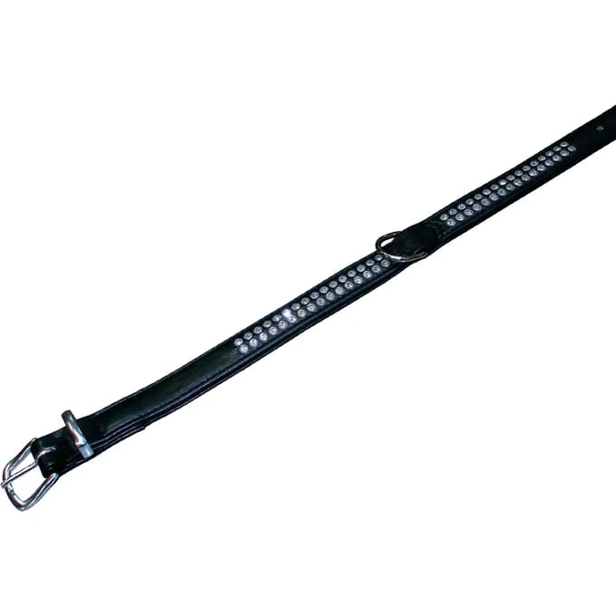 2-rijige hondenhalsband Nobby Pet Crystal