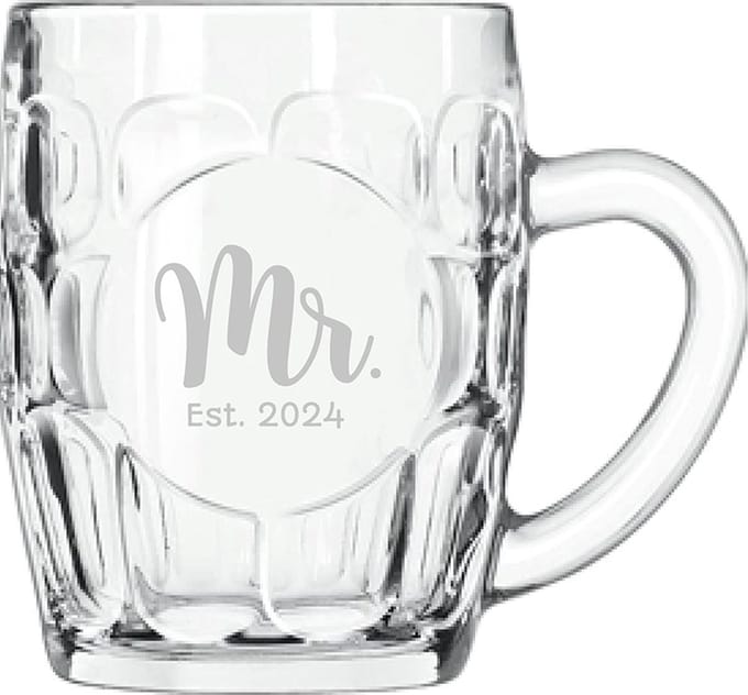 Gegraveerde bierpul 55cl Mr. Est. 2024