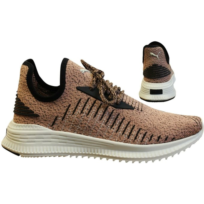 Puma Ignite Avid EvoKnit Slip On Clay Textile Mesh Trainers - Heren