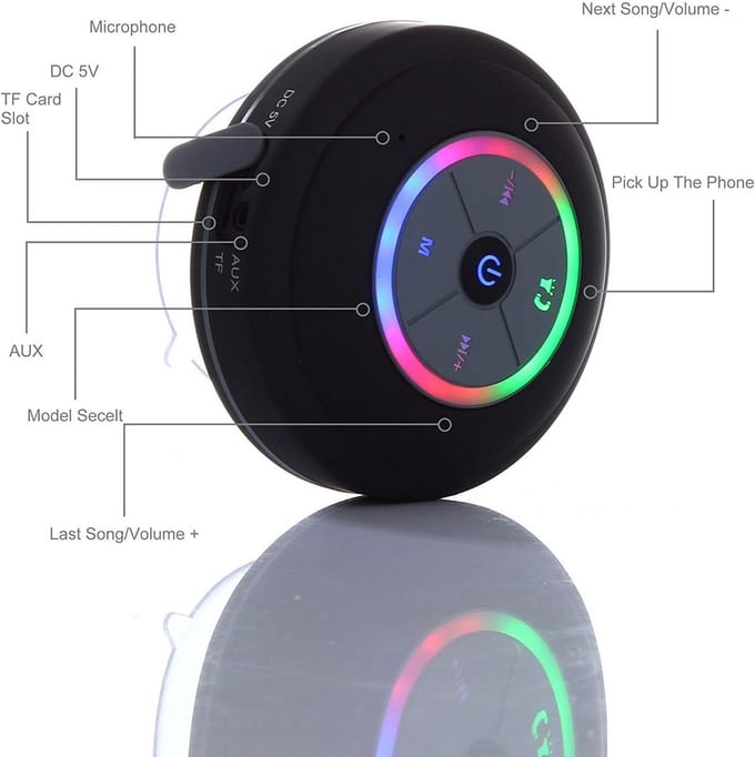 Douche Speaker - Draagbare Radio - Bluetooth - Waterdicht - Geluid