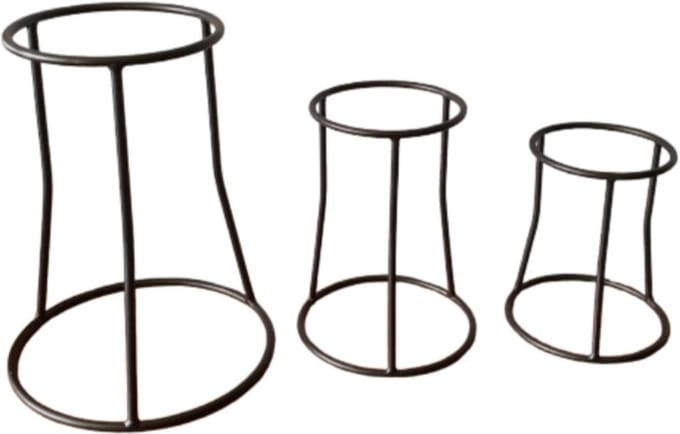 Mica Decorations Standaard voor bloempot, Set van 3 ,Grootste maat H38,5 x D30cm
