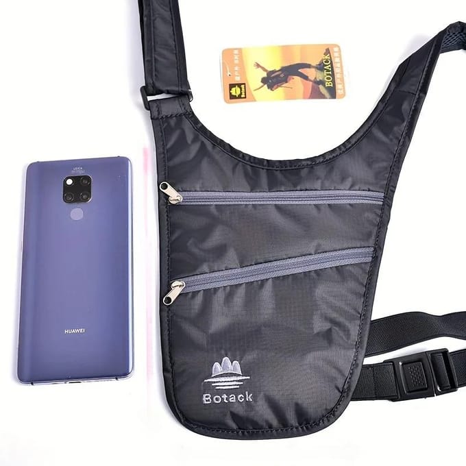 Diefstalbestendige Sport Taille Tas Waterdicht Lichtgewicht Hardloop Taille Zakje Draagbaar Verstelbare Riem Onzichtbare Riemtas Reizen blauw