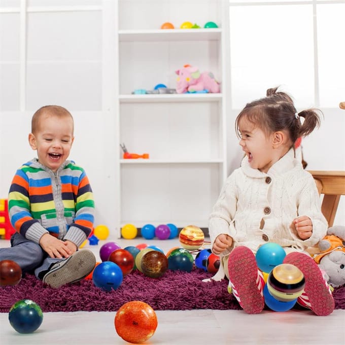 10 STUKS Zonnestelsel Planeet Stressballen Stressverlichting Planeten Ballen Anti Stress Zonne Educatieve Ballen Verjaardagscadeaus red