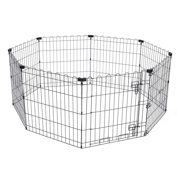 TIAKI metalen puppypen maat S: 8 panelen à 61x64cm hond