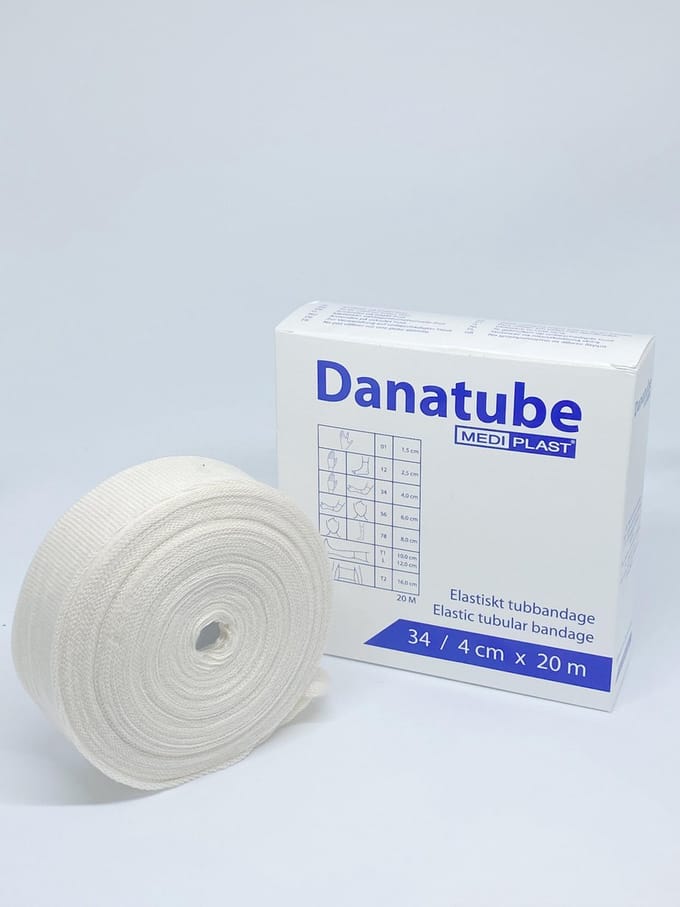 Danatube Elastisch Buisverband 3.4cm x 20m - Pols en Elleboog