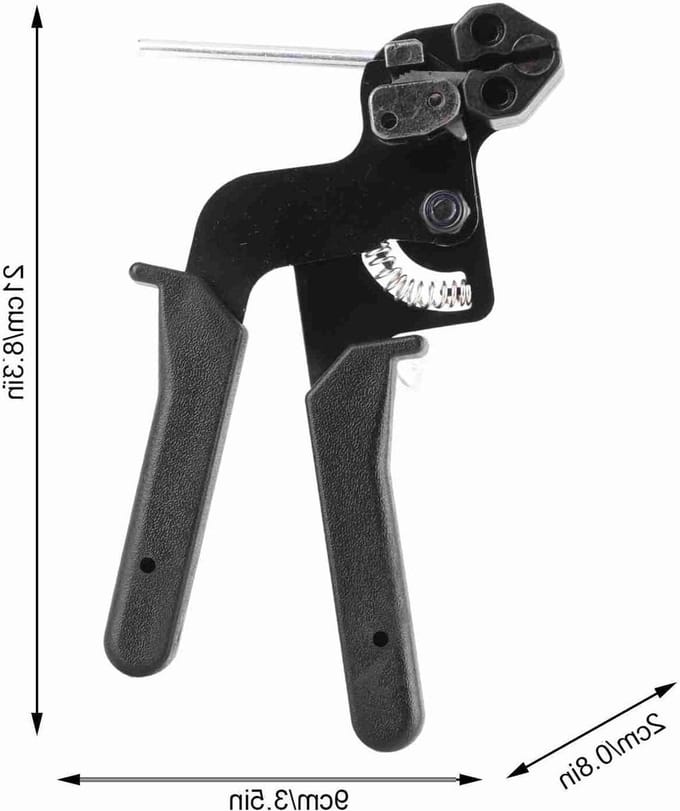 Kabelbindertang - Binder gereedschap - Roestvrijstaal binden - Instelbare spanning - Tot 12 mm - Roestvrij staal