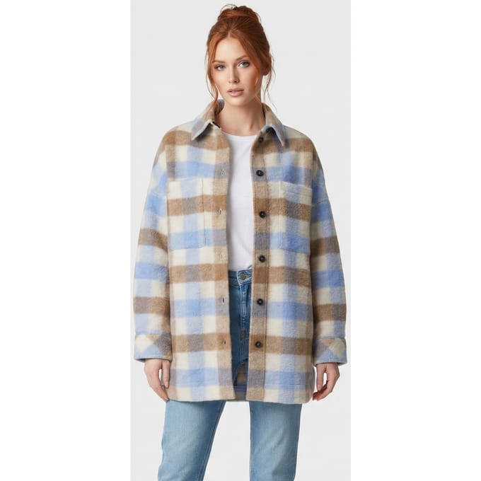 IRO Paris Wallis Overshirt Blue/brown Taglia: 32 | Sovracamicie Outlet | Donna | Blu