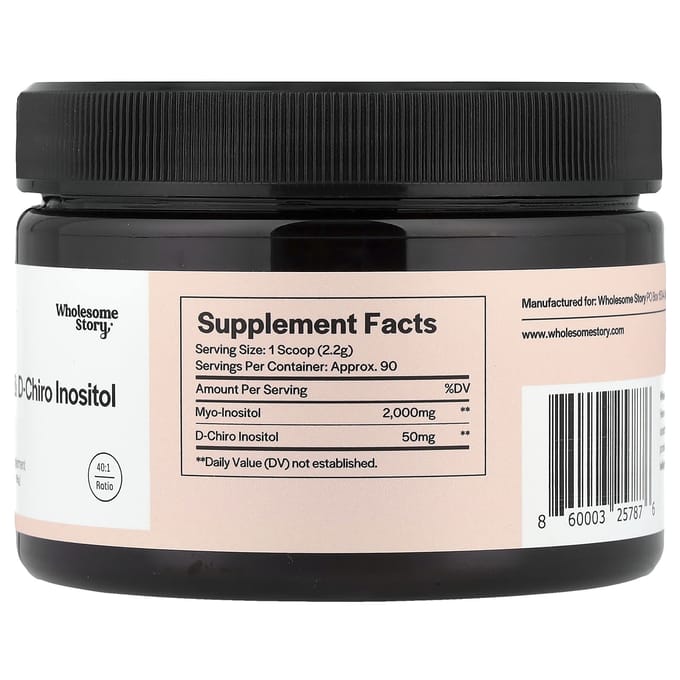 Poudre de Myo-Inositol et de D-Chiro-Inositol, 198G (6.99Oz)