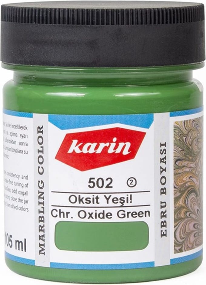 Ebru / Papiermarmer Verf - Oxide Groen - 105 ml