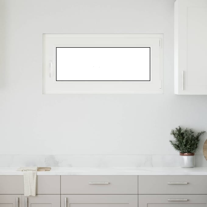vidaXL - Kleur - binnenkant - kelderraam - Wit - RISOR - 100 - x - 50 - cm