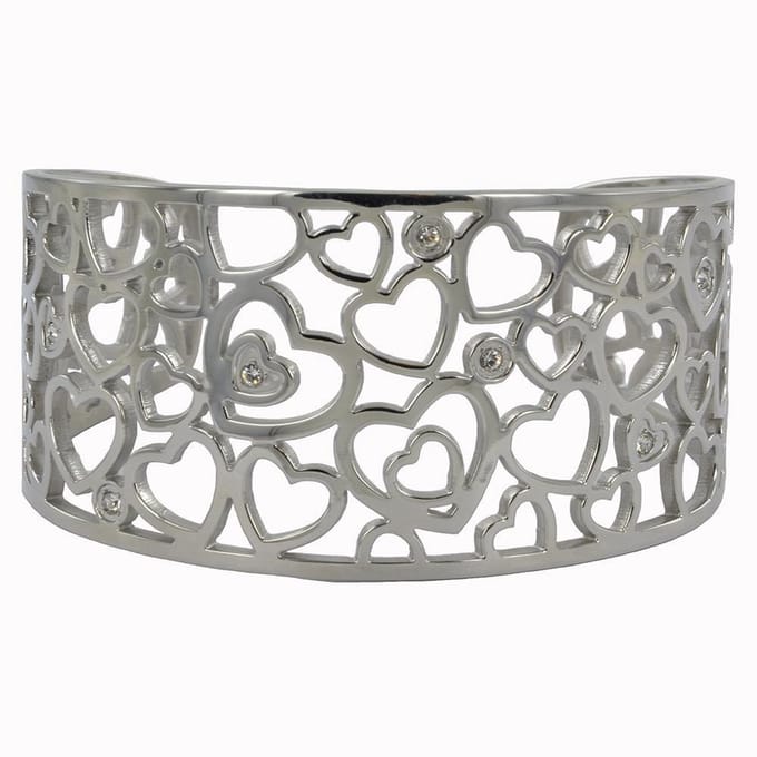 Quiges - RVS Manchet Armband 19-21cm - ECO008