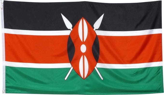 New Age Devi - Keniaanse vlag - 90 x 150 cm