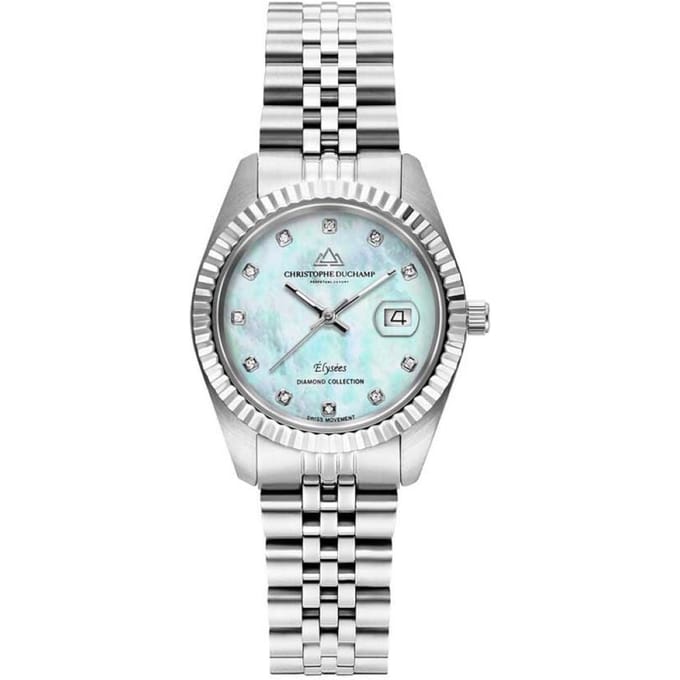 Christophe Duchamp Diamond Elysees CD7201-10 Dames Horloge 33mm 5ATM