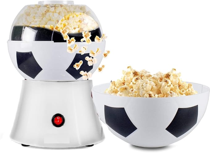SVN® Popcorn Machine - Popcorn maker - Popcornmais Machine - Wit - 21cm x 21cm x 29cm