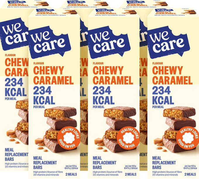 WeCare - Meal Replacement Bars - Caramel - 6 x 120 gr
