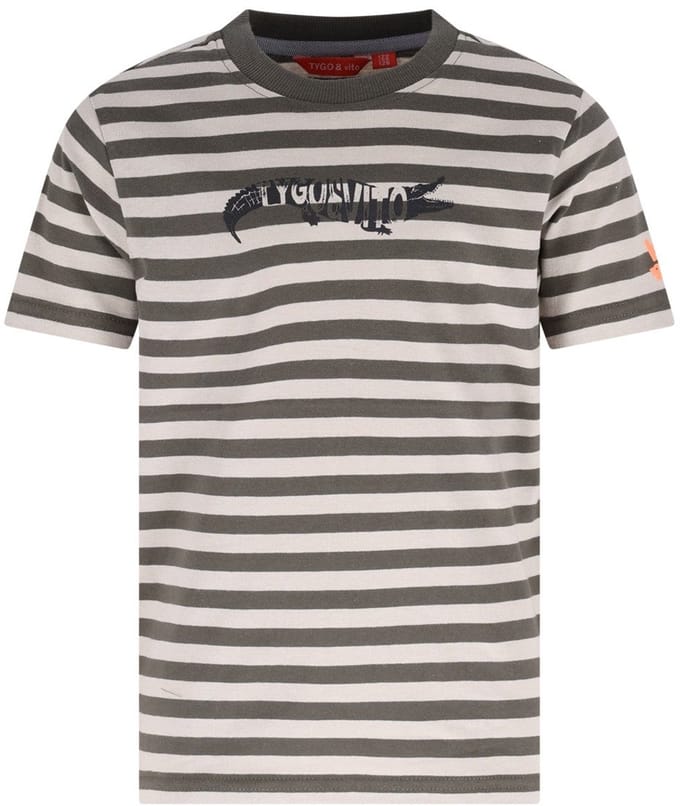 TYGO & vito - T-shirt Desmond - Olive - Maat 92