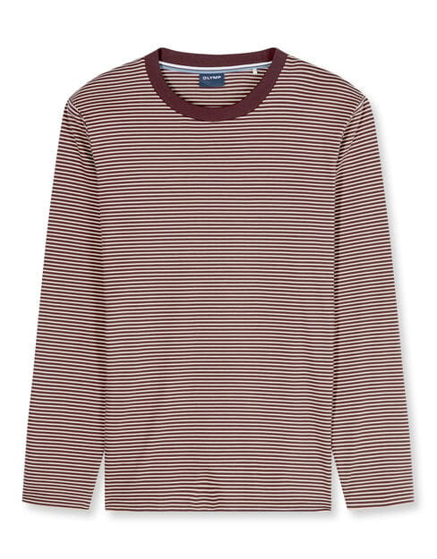 OLYMP Casual Jersey, Bordeauxrood