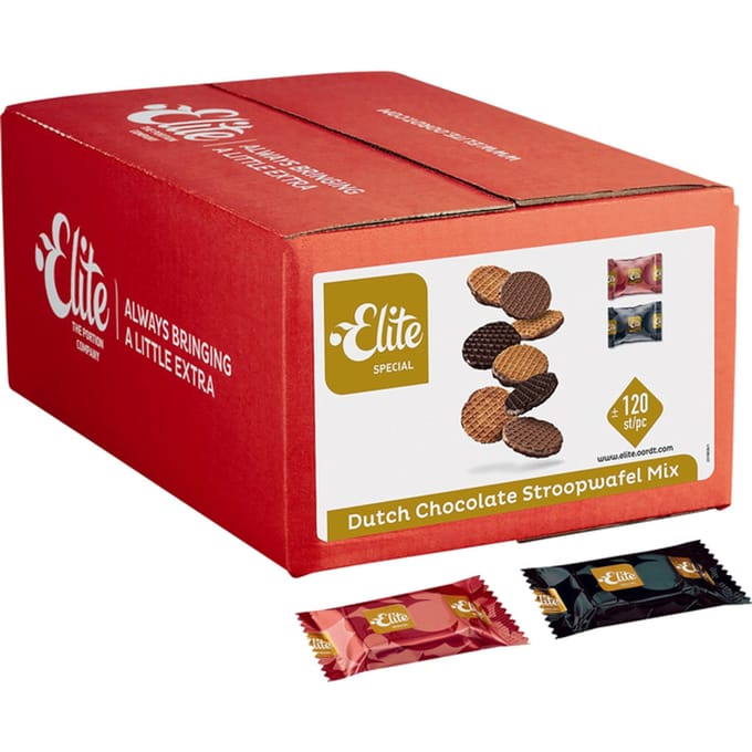 Koekjes Elite Special Dutch chocolate stroopwafelmix 120 stuks