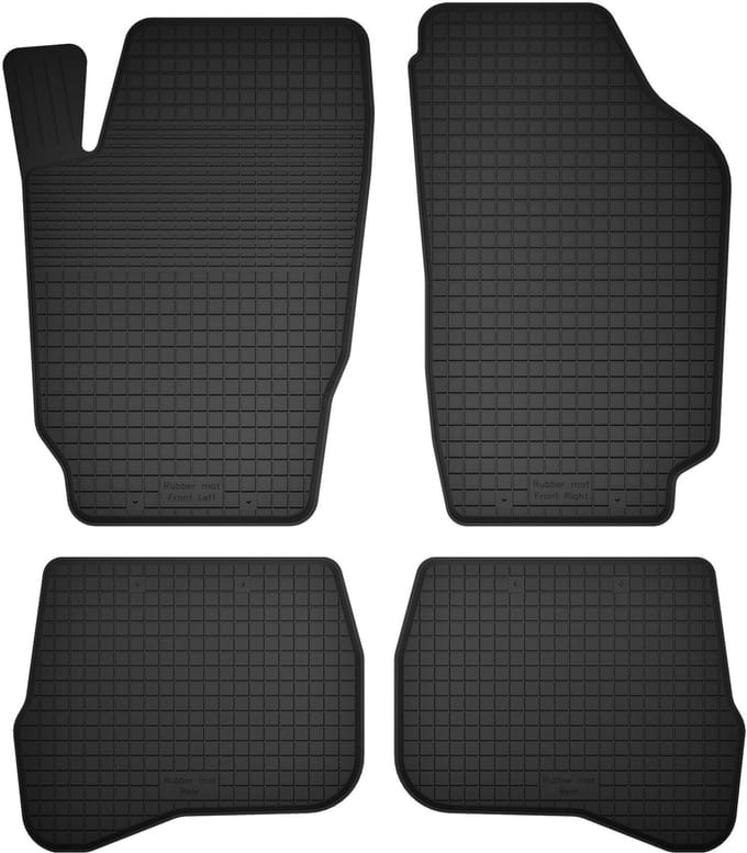 Wielganizator BasicProtect Serie - Universele Rubbermatten - 4 Stuks - Jeep Grand Cherokee XJ - Antislip