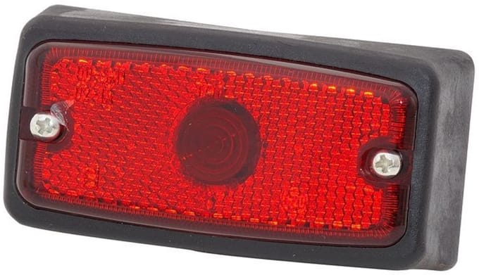 zijmarkeringslamp universeel rood 12/24 volt - zij lamp - contourlamp - breedtelamp