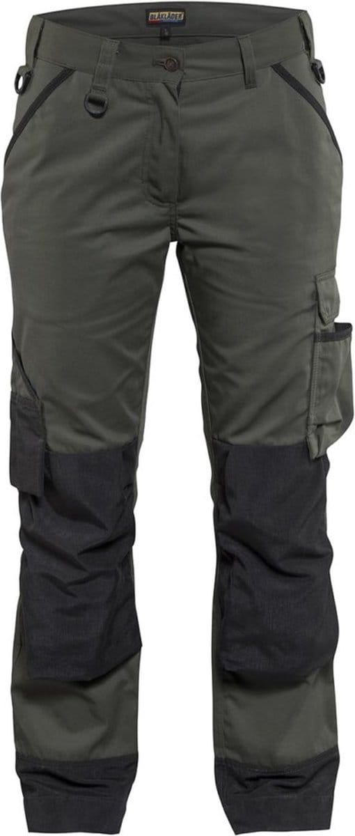 Blaklader Dames Garden Werkbroek 7154-1835 - Army Groen/Zwart - C36