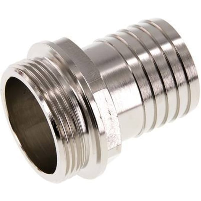 G 1 1/2'' Buitendraad x 38mm Vernikkeld Messing Slangpilaar 16 Bar