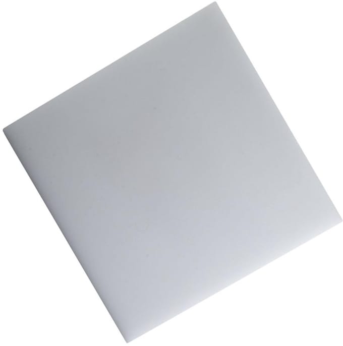 Polypropyleen Plaat - Kunststof Vel Wit - Doe-het-zelf Projecten - Chemisch Bestendig - 500 x 500 mm - Wit