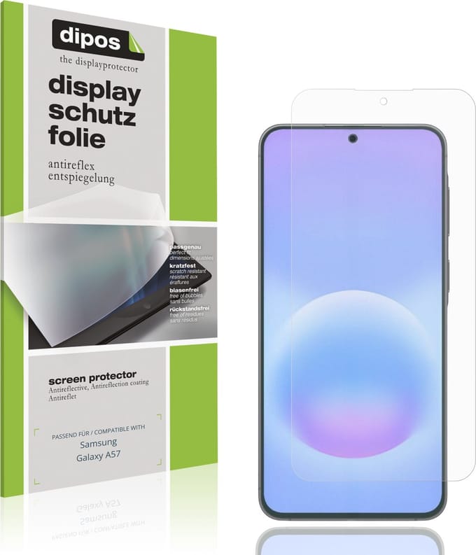 dipos – 4x Matte Beschermfolie geschikt voor Samsung Galaxy A57 | Krasbestendige & antireflecterende Screenprotector Ultra-Thin