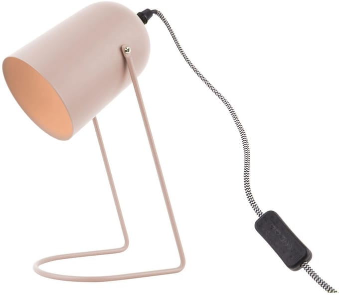 Leitmotiv Tafellamp Enchant - Staal Mat soft pink - 30x18cm - Modern