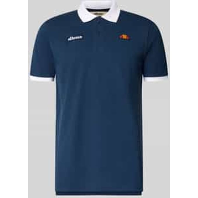 regular fit poloshirt met label-stitchings