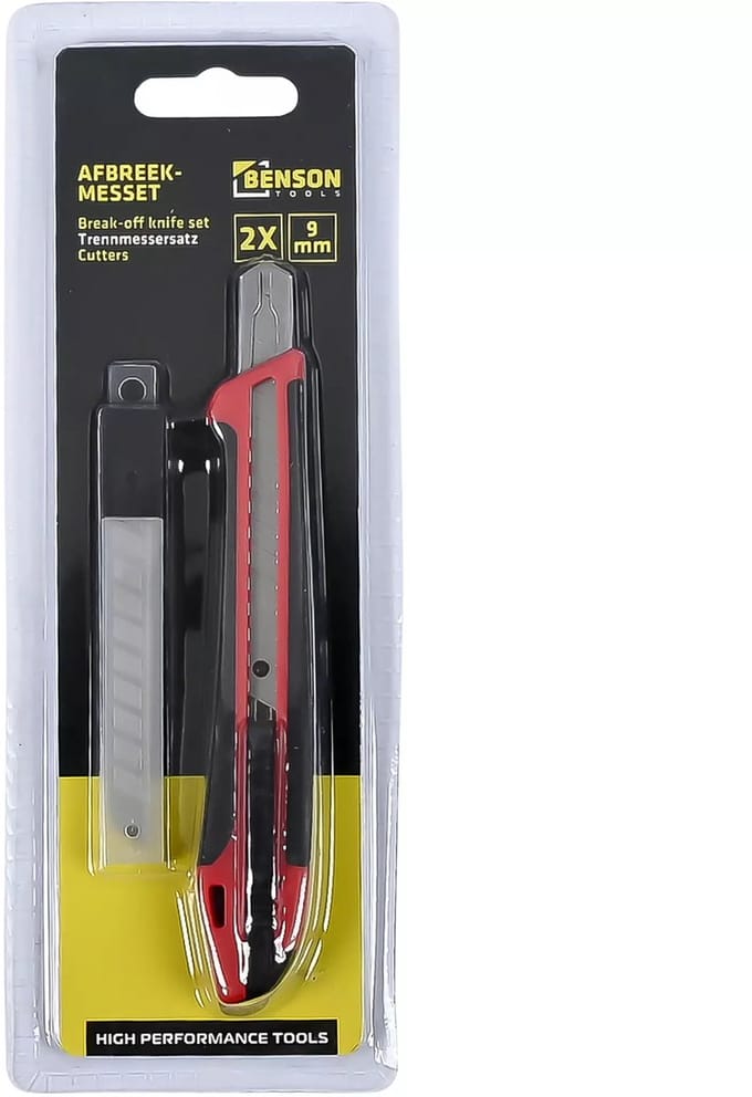 Benson Afbreekmesset 9 mm 2-delig