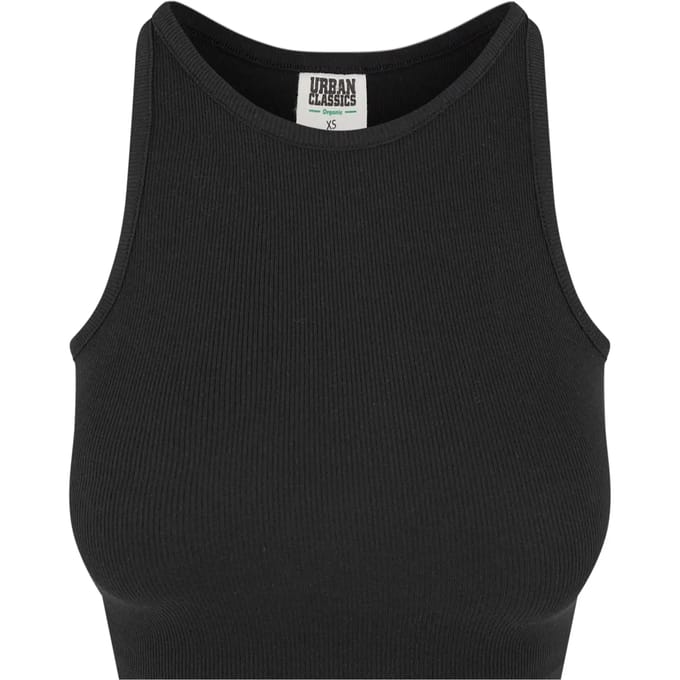 Urban Classics - Organic Rib Crop top - 4XL - Zwart