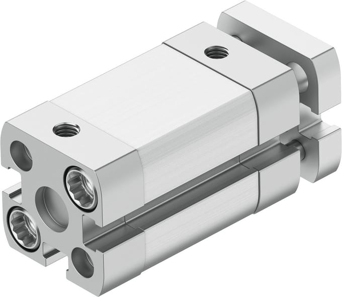 Festo Compacte Cilinder 12mm Boring 15mm Slag ISO 21287 Dubbelwerkend - 554207 - P2DMU