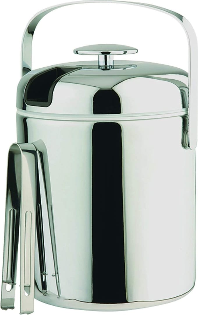 Ijsemmer met tang classic - ø14 x 22 cm