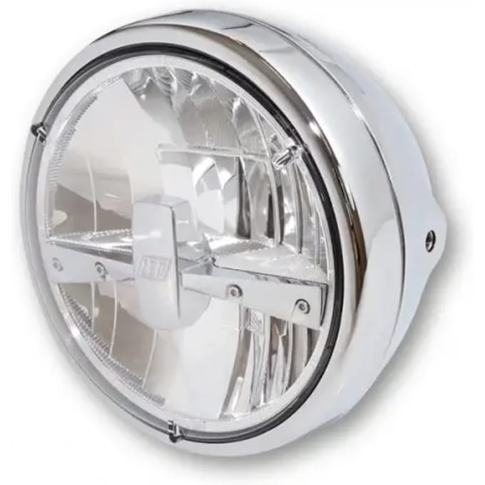 Motorfiets met geleide koplamp Highsider Reno Type 3 7"