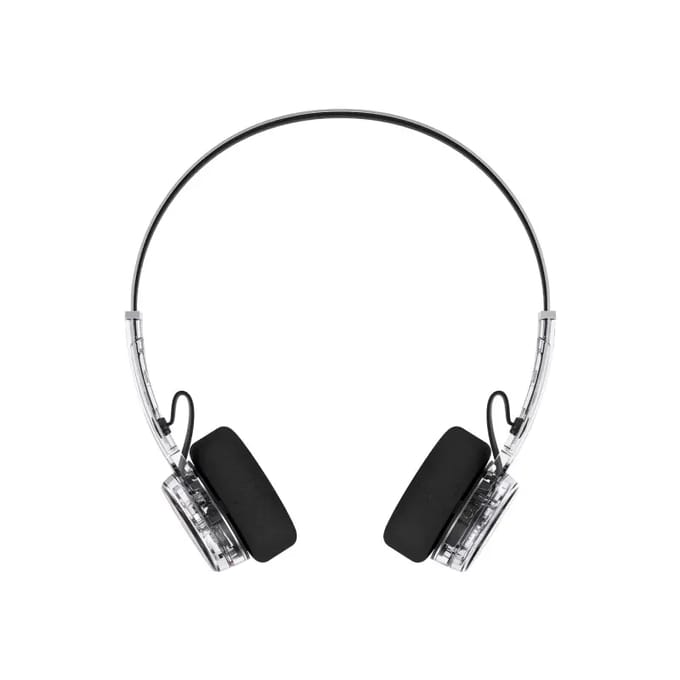 MONDO Draadloze Hoofdtelefoon - On-Ear - Bluetooth 5.3 - Hoofdtelefoon - RETRO - Clear