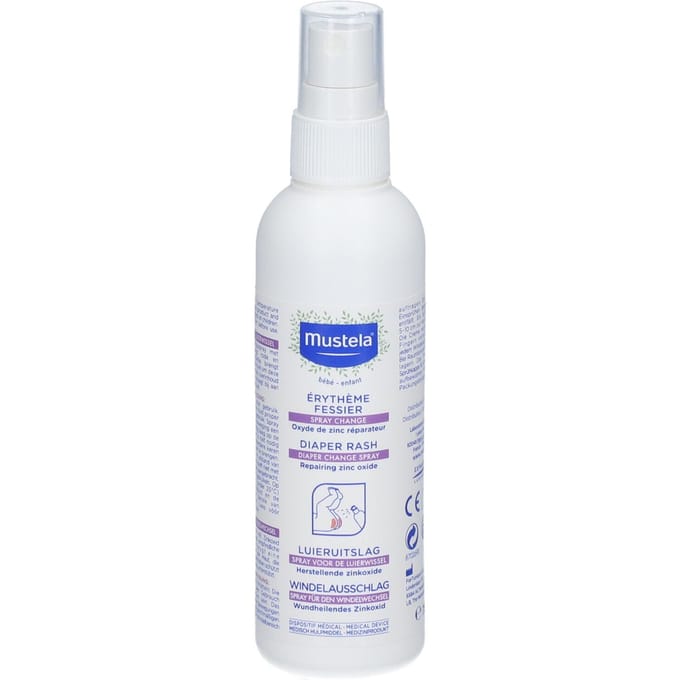 Mustela Luierwissel Spray- Beschermende Billenspray - Voor Baby's - 75ml