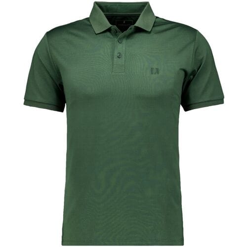 Ragman Polo Piqué Uni Keep Dry Finish Donker Groen / male