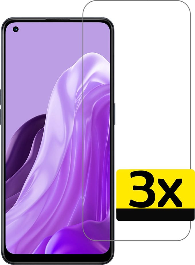 Screenprotector - Geschikt voor OPPO Reno 8 Lite - 3 Stuks - Extra Sterk - Beschermglas - Gehard Glas - Tempered Glass - Screen Protector