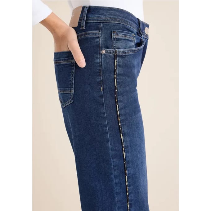 Jeans met gallonstrepen