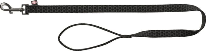 Trixie hondenriem night reflect zwart - 100X2 CM